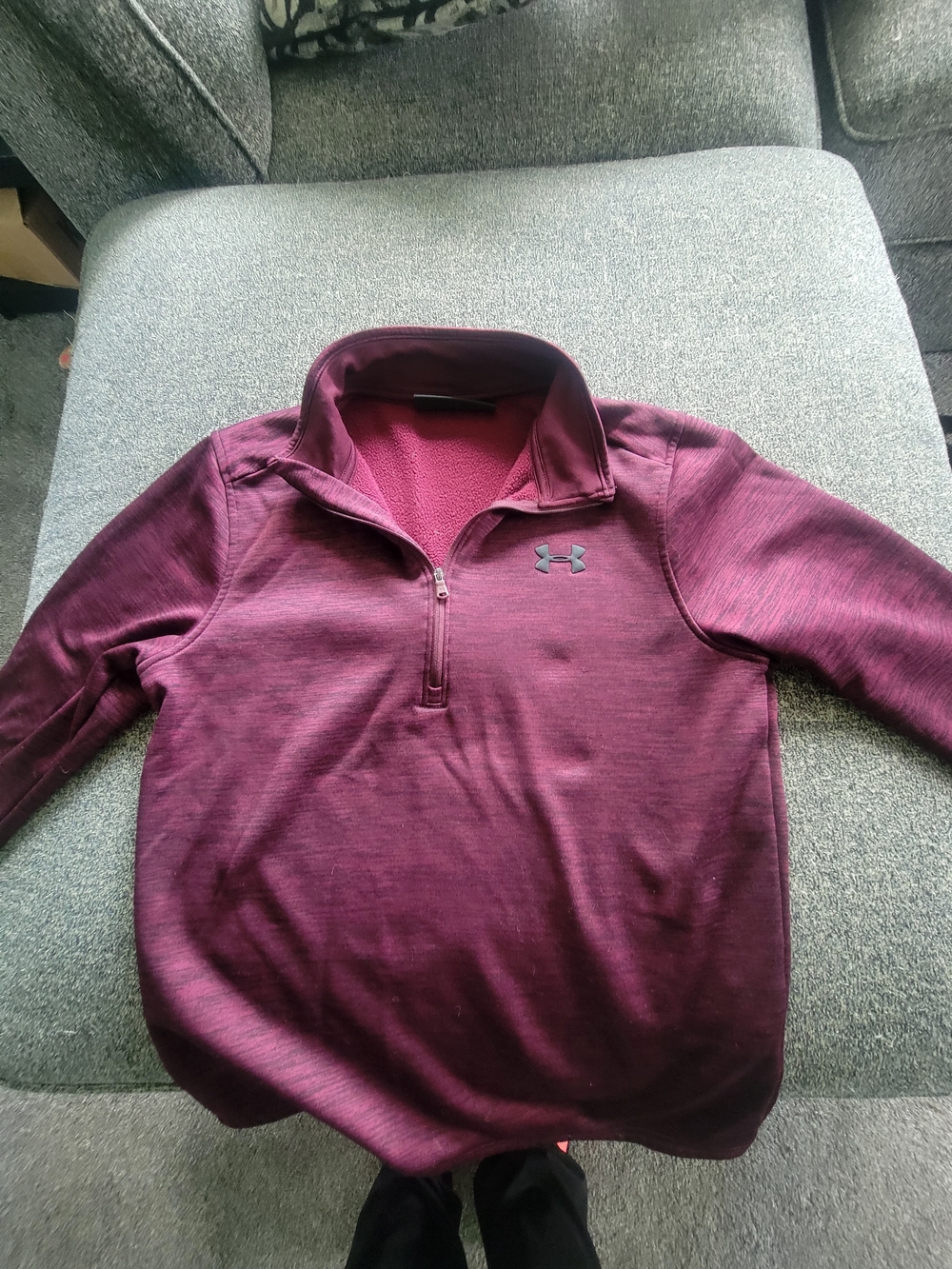 Under Armour Burgundy Half-Zip Pullover